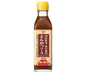 ハグルマ 国産野菜・果実使用とんかつソース 200ml瓶×12本入| 送料無料 ソース 揚げ物 フライ 調味料