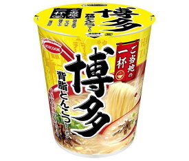 エースコック ご当地の一杯 博多 背脂とんこつラーメン 66g×12個入｜ 送料無料 インスタント食品 即席 カップ麺 豚骨ラーメン