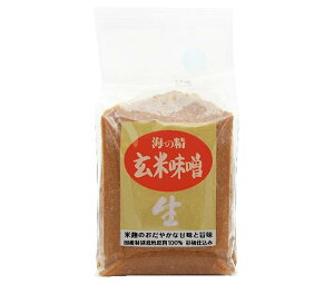 海の精 国産特栽 玄米味噌 1kg×10袋入| 送料無料 みそ 味噌 調味料 食品 玄米