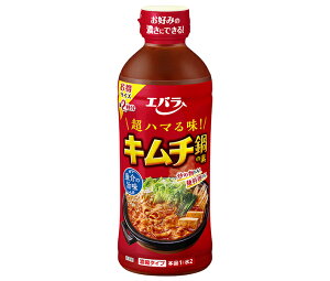 エバラ食品 キムチ鍋の素 500ml×12本入| 送料無料 だし 鍋スープ 濃縮 キムチ 素 鍋