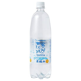 友桝飲料 蛍の郷の天然水スパークリング 1Lペットボトル×15本入×(2ケース)｜ 送料無料 炭酸飲料 PET 割り材 炭酸水 1000ml 1l