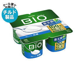 ダノンジャパン ダノンビオ BIO プレーン・加糖 (75g×4)×6個入 チルド 冷蔵品｜ 送料無料 ダノン ヨーグルト 砂糖 ダノンヨーグルト