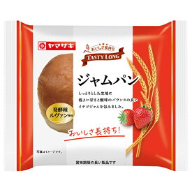 山崎製パン テイスティロング ジャムパン 10個入｜ 送料無料 ぱん パン ジャム ジャムパン