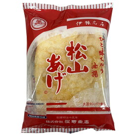程野商店 松山あげ 小判 3枚×10袋入×(2ケース)｜ 送料無料 油揚 あぶらあげ 油抜き不要