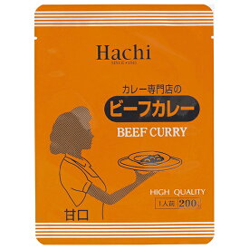 ハチ食品 カレー専門店のビーフカレー 甘口 200g×30個入｜ 送料無料 ハチ カレー ビーフ