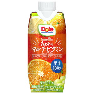 󃁃O~N Dole(h[) Juicy Plus 1̃}`r^~ 330mlpbN×12{ [J[ ≮b  ʏ`100% W[X O[v IW O[vt[c