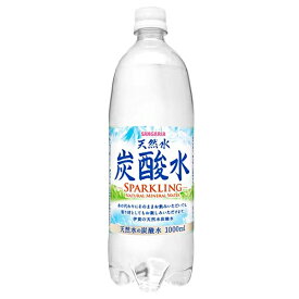 サンガリア 伊賀の天然水 炭酸水 1Lペットボトル×12本入｜ 送料無料 炭酸水 炭酸 ソーダ 割り材 天然水 スパークリング