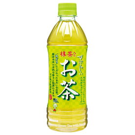 サンガリア すばらしい抹茶入りお茶 500mlペットボトル×24本入｜ 送料無料 茶飲料 緑茶 まっちゃ PET