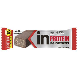 森永製菓 inバー プロテイン ベイクドチョコ 12本入×(2ケース)｜ 送料無料 チョコ チョコレート 高タンパク 栄養 チョコバー