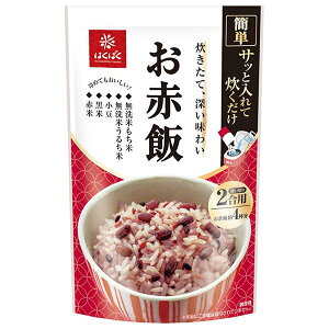 はくばく お赤飯 308g×6袋入| 送料無料 赤飯 雑穀米 おこわ お赤飯 もち米 小豆 炊飯用