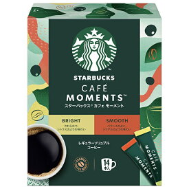 ネスレ日本 スターバックス カフェモーメント スティックブラック アソート (2g×14P)×12箱入×(2ケース)｜ 送料無料 スティックコーヒー 珈琲 スタバ
