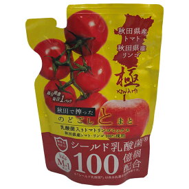 丸大堀内 創農 乳酸菌入りトマトリンゴミックス 極 150gパウチ×10袋入｜ 送料無料 とまと シールド乳酸菌 秋田県産