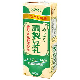 九州乳業 みどり 調製豆乳 200ml紙パック×24本入｜ 送料無料 豆乳飲料 調製豆乳 紙パック