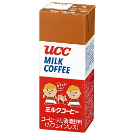 UCC ミルクコーヒー 200ml紙パック×24本入｜ 送料無料 コーヒー 珈琲 カフェインレス