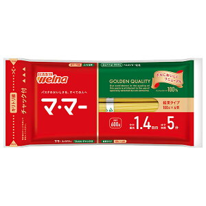 日清ウェルナ マ・マー チャック付結束スパゲティ 1.4mm 600g×20袋入| 送料無料 一般食品 パスタ麺 乾麺 マ・マー