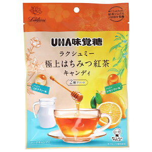 UHA味覚糖 極上はちみつ紅茶キャンディ 2種アソート 75g×6袋入×(2ケース)| 送料無料 お菓子 飴 キャンディー あめ アメ