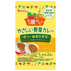 ハウス食品 1歳からのやさしい野菜カレー 100g(50gx2袋)×40個入｜ 送料無料 カレー レトルト 子供 1歳 野菜カレー