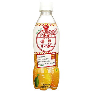 えひめ飲料 POM(ポン) 愛媛清見サイダー 410mlペットボトル×24本入| 送料無料 炭酸飲料 果実飲料 オレンジ みかん 清美オレンジ 清美 サイダー PET