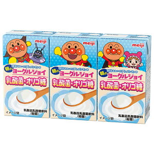 明治 それいけ!アンパンマンの朝のヨーグルジョイ 乳酸菌・オリゴ糖 125ml紙パック×36(3P×12)本入×(2ケース) メーカー 問屋直送| 送料無料 乳性 ヨーグルト お子様飲料