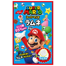 ノーベル製菓 スーパーマリオラムネ ラムネ味 40g×6袋入｜ 送料無料 ラムネ おやつ お菓子