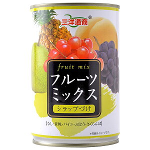 三洋通商 フルーツミックス 425g缶×24個入×(2ケース)| 送料無料 缶詰 フルーツ 果実 くだもの ミックス