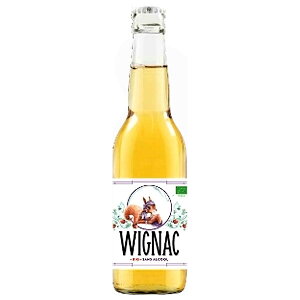 カネカ食品 ウィニャック シードル ノンアルコール 330ml瓶×12本入×(2ケース)| 送料無料 ノンアルコール ノンアル 果実酒 りんご 添加物不使用 オーガニック フランス