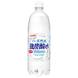 サンガリア 伊賀の天然水 強炭酸水 1Lペットボトル×12本入｜ 送料無料 炭酸飲料 炭酸水 強炭酸 PET