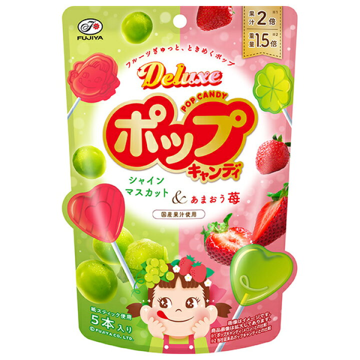 楽天市場】不二家 デラックスポップキャンディ 5本×6袋入×(2ケース 