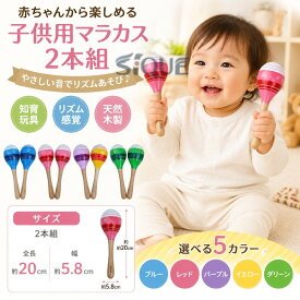 おもちゃ 楽器 マラカス 木製マラカス 2本組 ベビー 幼児楽器 音楽玩具 知育玩具 幼児教育 音楽認知 幼稚園 子供用 リズム遊び 音遊び 手遊び 初めての楽器 出産祝い プレゼント 誕生日