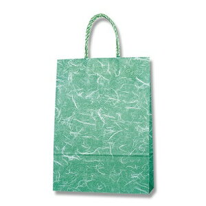 紙袋 手提げ袋 スムースバッグ S-100 雲竜 緑(25枚) 幅260×マチ100×高360mm