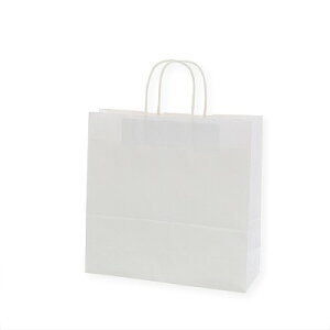 手提げ紙袋 25CB 3才 白無地(50枚) 幅320×マチ115×高310mm 25チャームバッグ 幅と高さがほぼ正方形