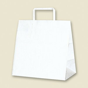 手提げ紙袋 25CB E(平手)白無地(50枚) 幅260×マチ160×高260mm 25チャームバッグ