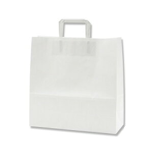 手提げ紙袋 25CB 3才(平手)晒白無地(50枚) 幅320×マチ115×高320mm 25チャームバッグ