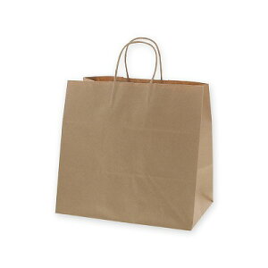 手提げ紙袋 25CB 34-1 未晒無地(50枚) 幅340×220×高320mm 25チャームバッグ