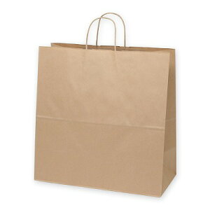 手提げ紙袋 25CB 45-1 未晒無地(50枚) 幅450×マチ220×高455mm 25チャームバッグ