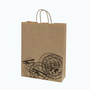 手提げ紙袋 25CB 2才 プレインスタンプ(50枚) 幅320×マチ115×高410mm 縦長の一般的な大きさ 25チャームバッグ