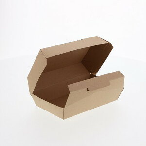 ネオクラフト ランチBOX S(20枚) 天面185×110/底面170×95/高70mm テイクアウト お持ち帰り 電子レンジ可 内側ラミネート加工 ナチュラル おしゃれ カフェ