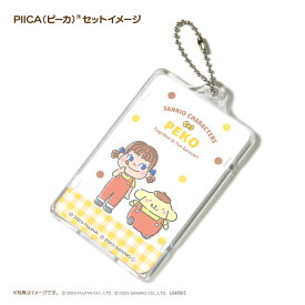 PEKO×サンリオキャラクターズ ［ポムポムプリン］ ピーカ? ICカードホルダー⇒ LED内蔵 光るパスケース 定期入れ 非接触型 ICカード 交通系ICカード 社員証 IDカード 電子マネーカード ICカードホルダー PEKO ペコちゃん ポムポムプリン
