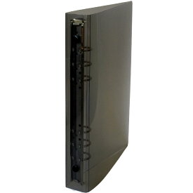 A5 6穴 保存バインダー（太）R-22 スモーク-ブラック HB-312-SM