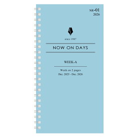 2026年版NOW ON DAYSウィークA リフィール NR-01 2025年12月〜2026年-12月