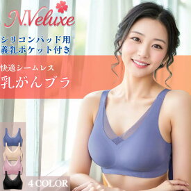 乳がんブラジャー 全摘 術後 乳がん用 義乳ポケット付き ノンワイヤー シームレス 片側用 左右兼用 後ろ留め U字バック三段ホック 大きいサイズ M L LL 3L 4L レース 柔らか素材 補正下着 レディース