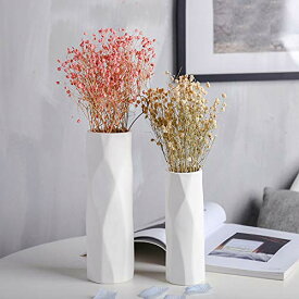 YHOMBES フラワーベース 北欧 花瓶 陶器 白 おしゃれ シンプル 花瓶 ホワイト 和風 花器 一輪挿し セラミック 装飾品 インテリア飾