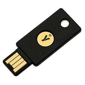 Yubico セキュリティキー YubiKey 5 NFC ログイン/U2F/FIDO2/USB-A ポート/2段階認証/高耐久性/耐衝撃性/防