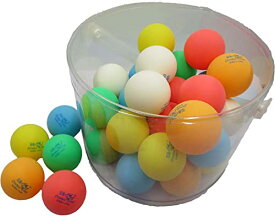 JUIC(ジュウイック) 卓球 ボール DFカラーボール V40+ 6色ミックス 40mm 1箱/36個入 7067