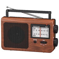 オーム電機 AudioComm OHM RAD-TZ/S ラジオ 小型 高感度 日本製 日本製 ラジオ ラジオ 木目調ポータブル…