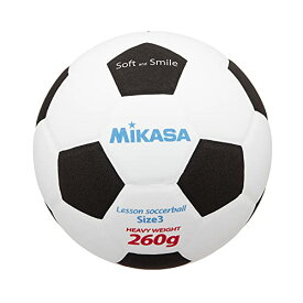 ミカサ(MIKASA) ジュニア サッカーボール 3号 スマイルサッカー (小学生低学年) 約260g ホワイト/ブラック 貼りボール SF32