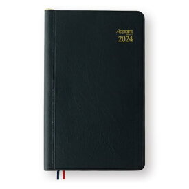 ダイゴー 手帳 2024年 スケジュール帳 アポイント ウィークリー ブラック E1108 2024年 3月始まり