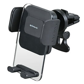 セイワ(SEIWA) カー用品 車用 スマホホルダー エアコン クリア WA118 エアコン取り付け らくらくワンタッチオープン 360°角度調