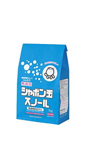 シャボン玉　無添加石けん　衣料用粉石けん　スノール紙袋 1kg　柔軟剤不要　おしゃれ着洗い