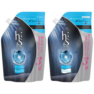h&s for men(エイチアンドエスフォーメン) ボリュームアップ シャンプー+コンディショナー 詰め替え 大容量セット 900mL+900